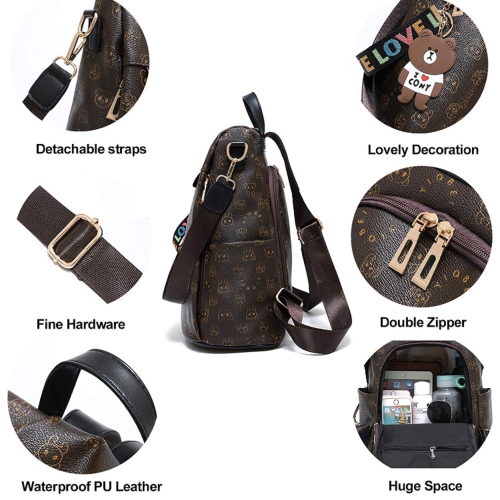 Nwt Womens Waterproof Shoulder/Backpack Bag - Picture 5 of 5